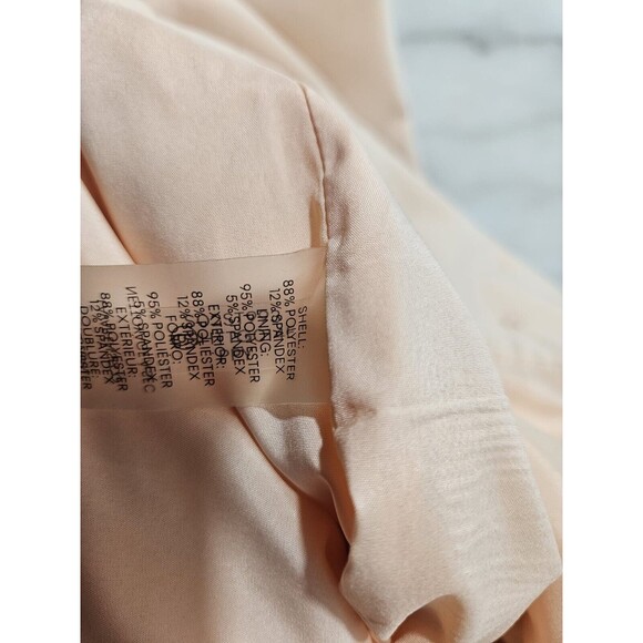 Calvin Klein Beige Pencil Skirt Size 2 | Faux Wrap Front | Office Career Wear - Picture 7 of 10